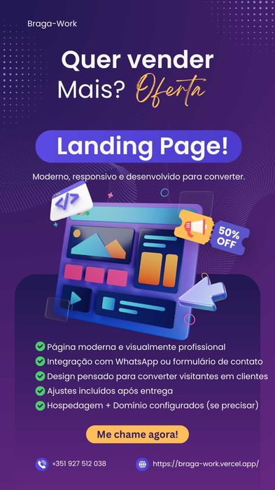 Aumente suas conversões com uma landing page clara e atrativa!