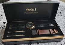 Garmin Fenix 3 J Premium Edition złote dodatki komplet z paskami.