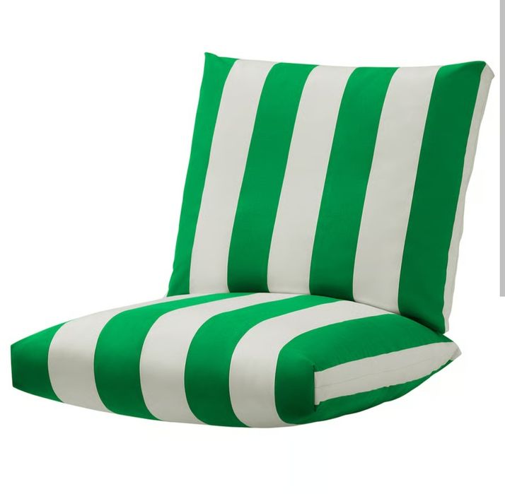 ÖNNESTAD
Komplet poduszek na fotel, zielony/biały/Radbyn