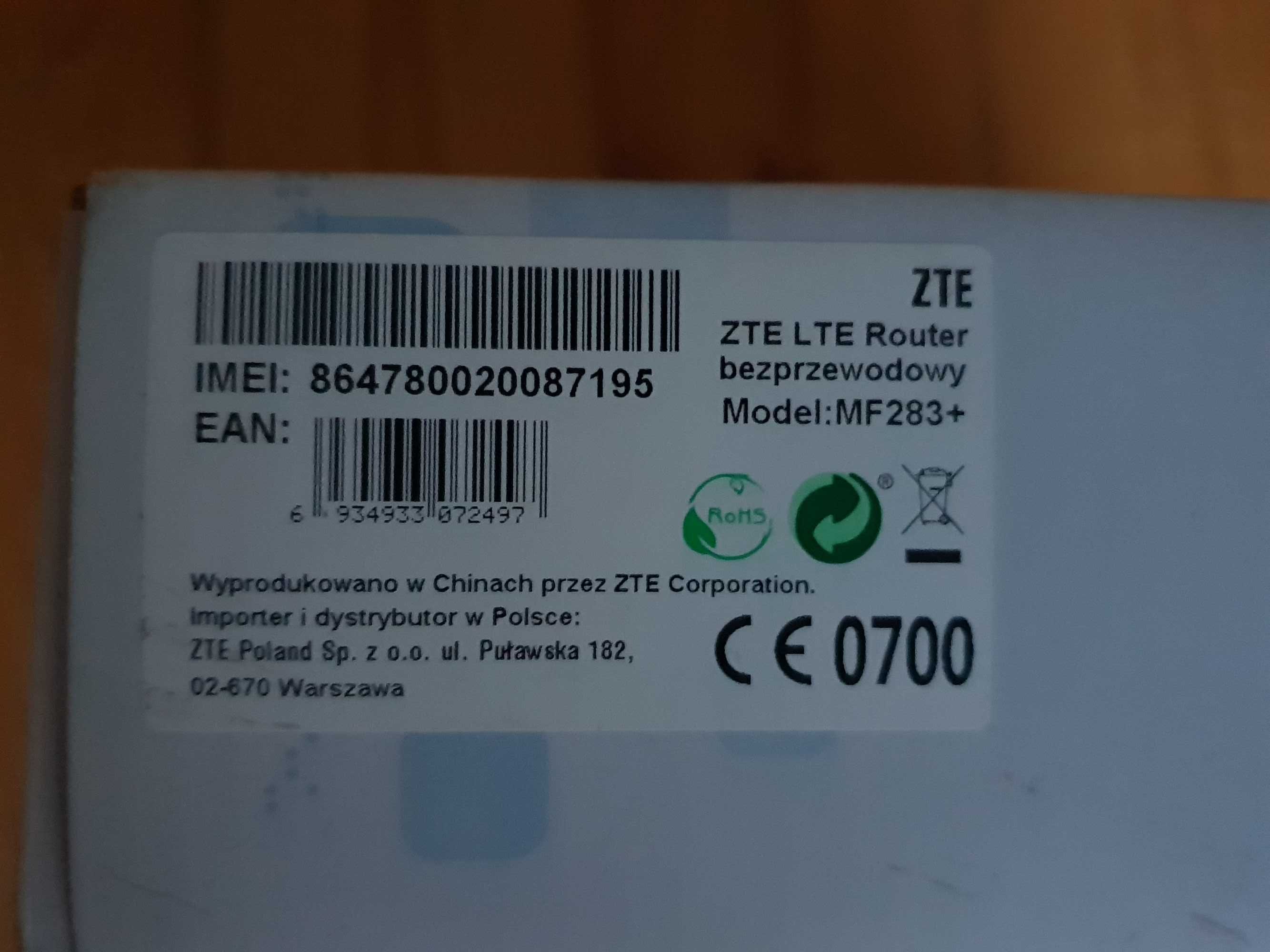 Router ZTE MF283+