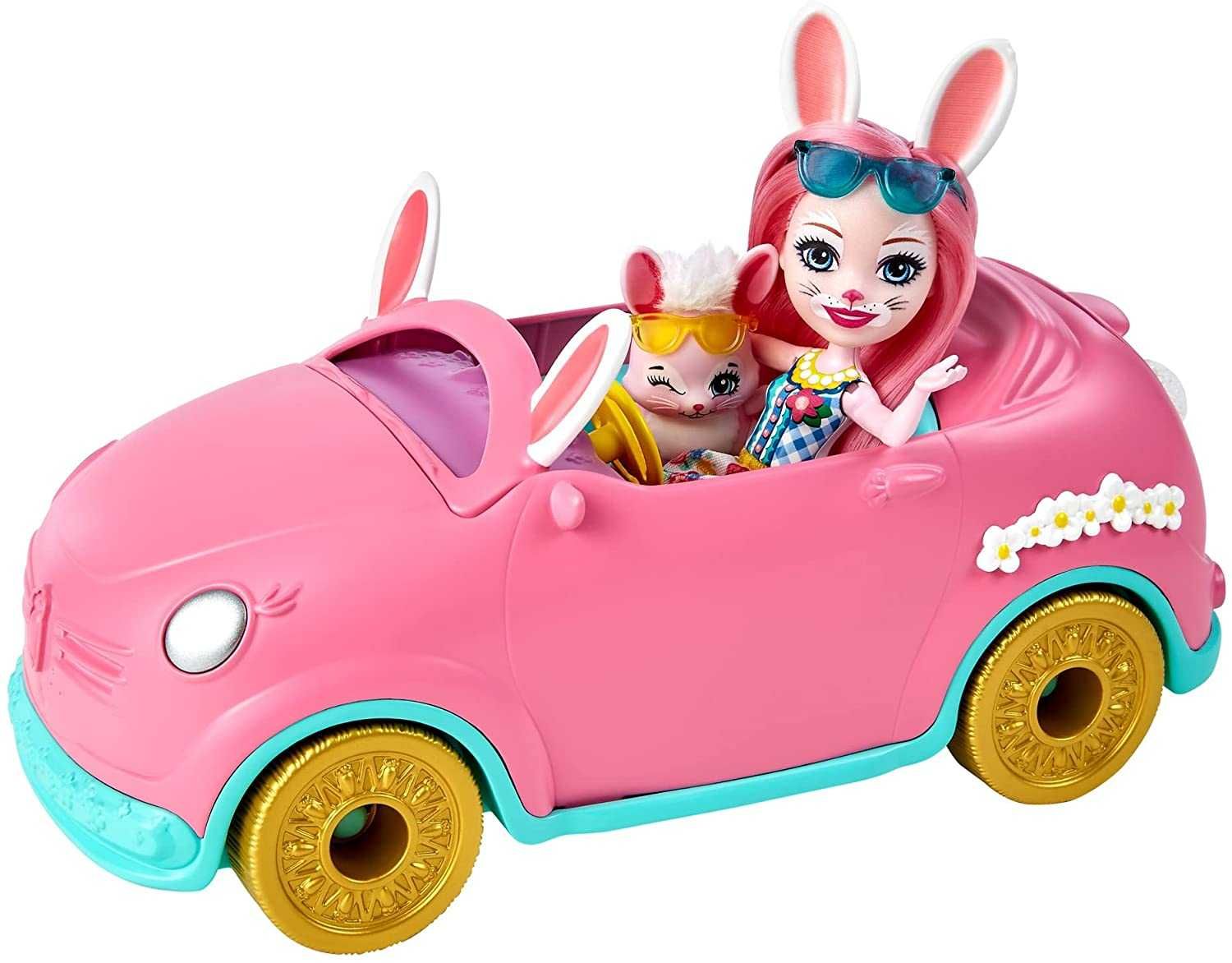 Энчантималс Машинка с куклой Бри Кролик Enchantimals Bunnymobile Car