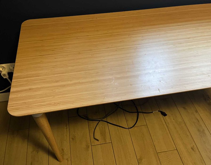 Biurko Ikea Hilver - 4 nogi, Bambus