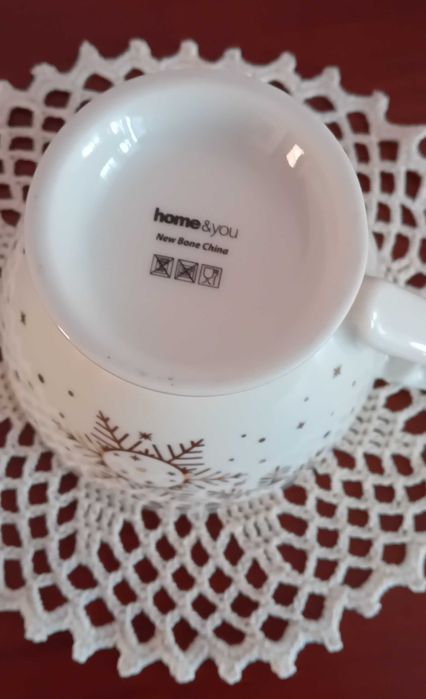 Kubek świąteczny porcelanowy