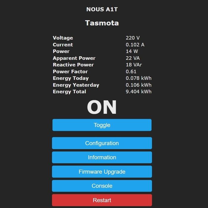 Gniazdko Nous Tasmota WiFi 2 szt.