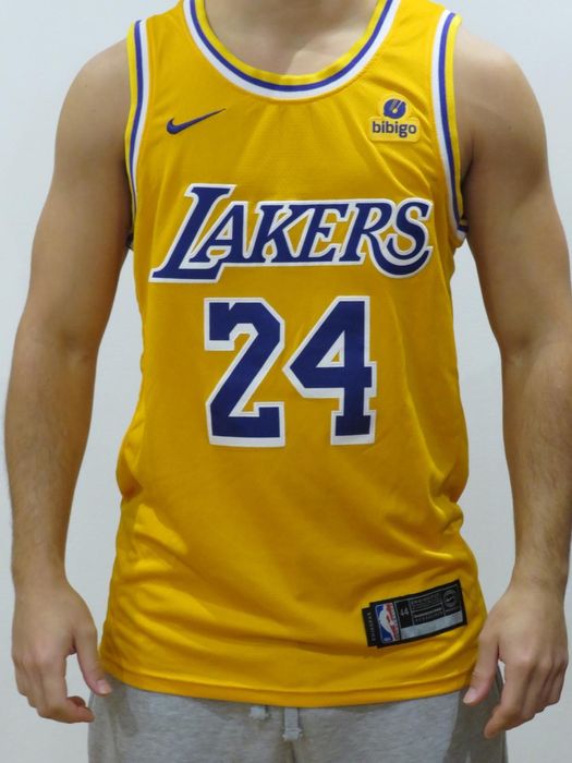 Jersey NBA Kobe Bryant | Lakers Amarela | Swingman NOVA | Tamanho M