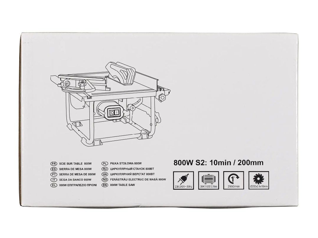 Pilarka stołowa TS200/800BN 200/16 mm 800W