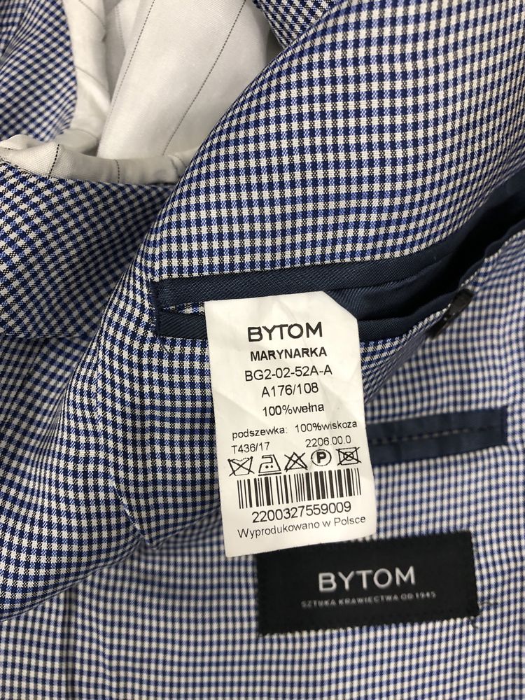 Bytom roz. 52 męska wełniana marynarka blezer