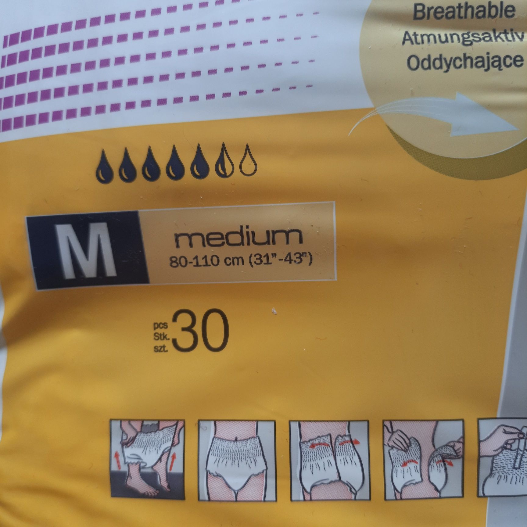 Majtki chłonne. 
Seni Activ Normal.
Medium M  30szt
Majtki chłonne. 
S