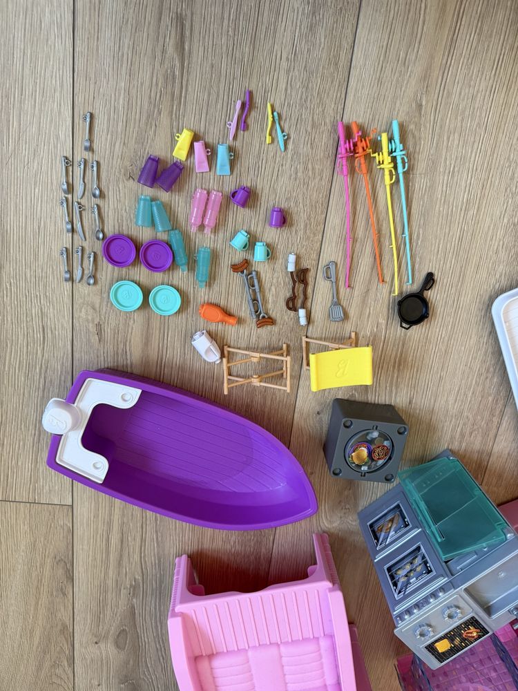 Barbie camper kamper 95% KOMPLETNY