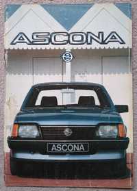 Prospekt Opel Ascona rok 1983