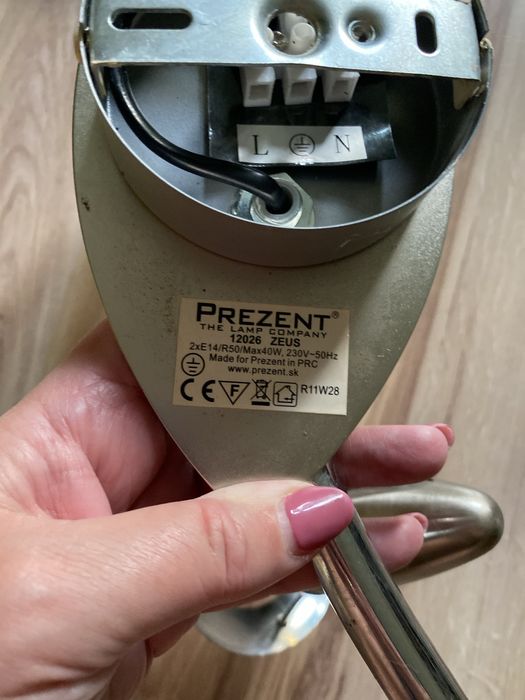 Kinkiet ze stali chromowany 2 sztuki