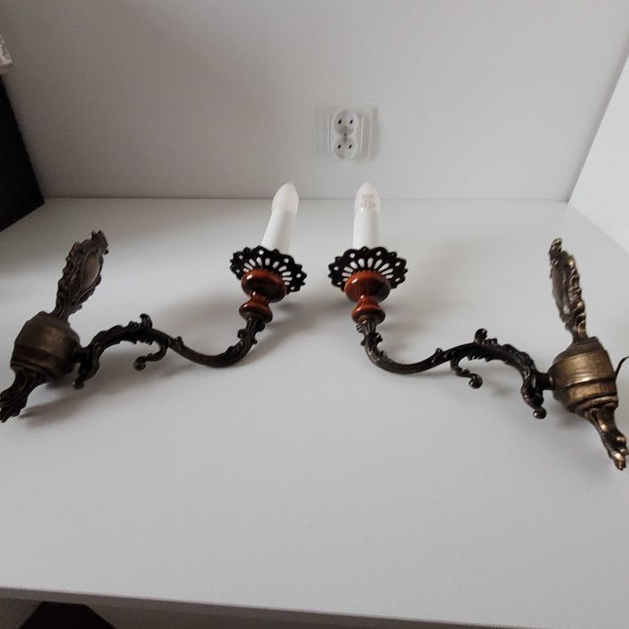 stylowa mala lampa i 2 kinkiety