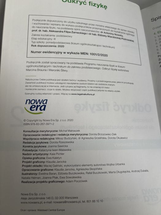 Odkryć fizykę 2 LO technikum