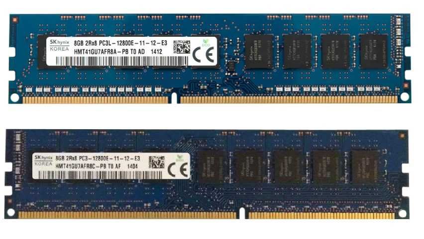 Оперативная Память Dimm DDR3 8GB 1.5-1.35v 12800E ECC Unbufered