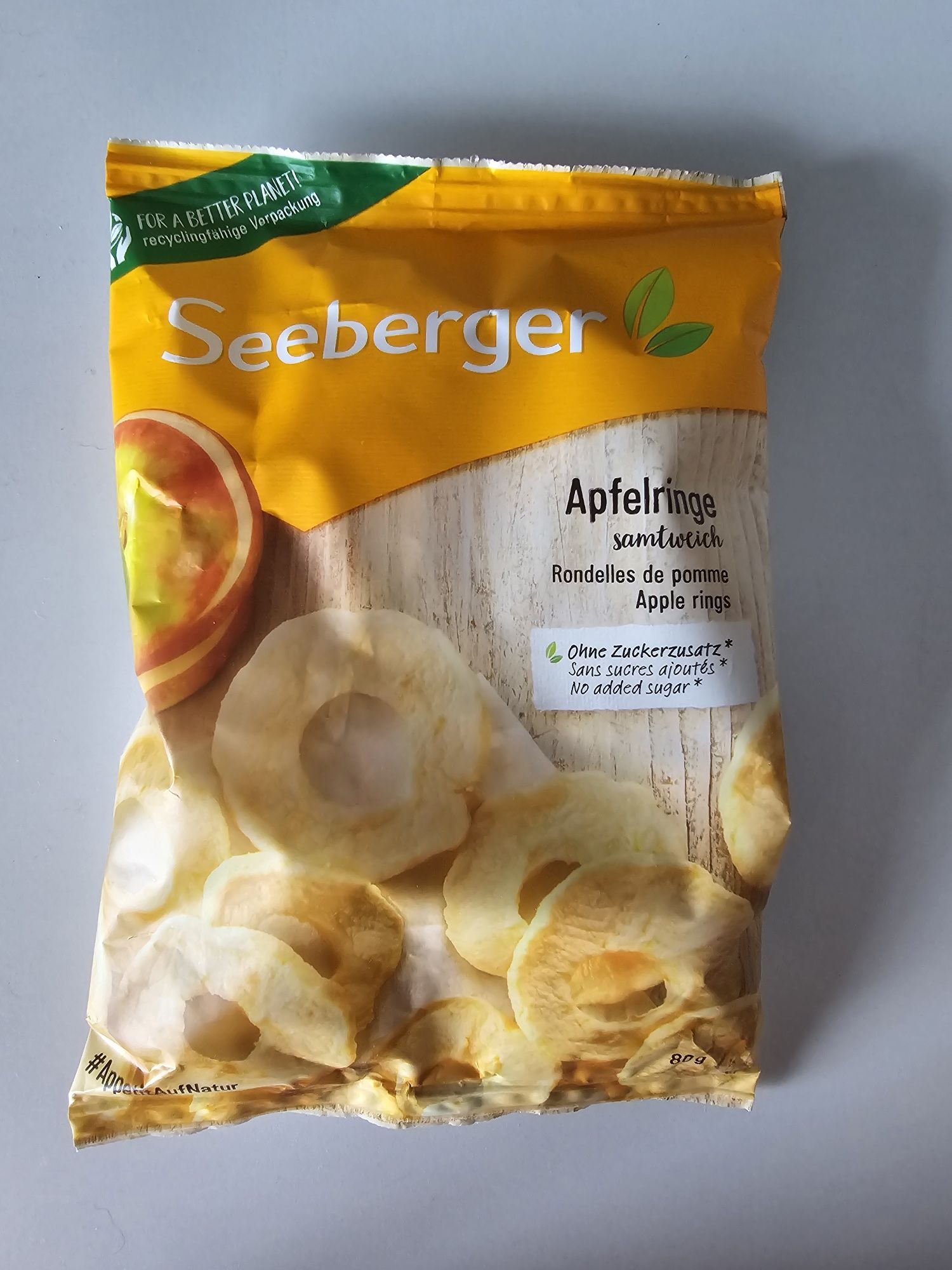 Яблучні чипси Seeberger 80g