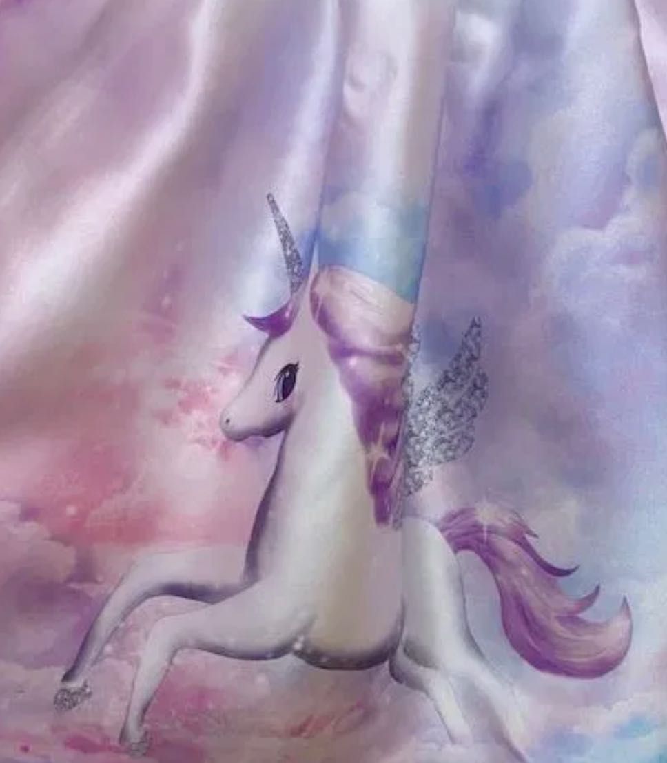 Unicorn, jednorożec sukienka wizytowa NOWA rozmiar 98 104