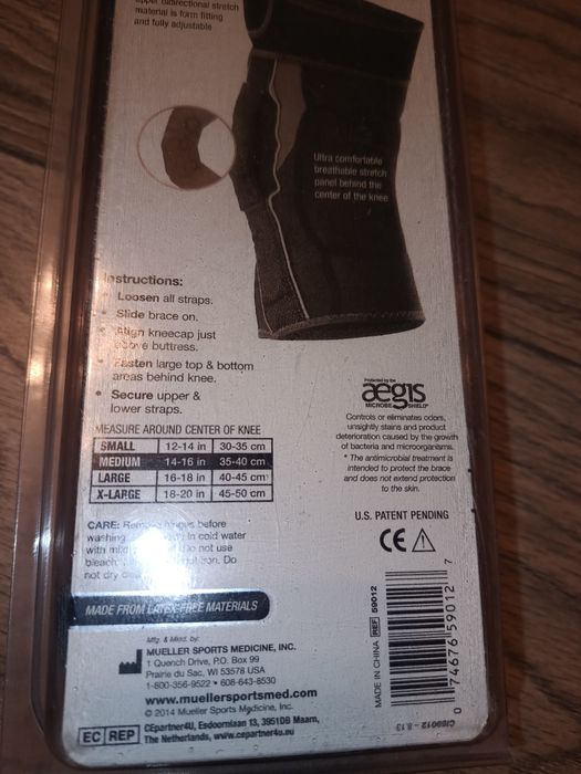 Stabilizator kolana z zawiasami z regulacją kąta zgięcia HG80 Mueller