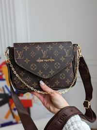 Женская сумка Louis Vuitton 2 в 1, сумка Луи Витон, сумки