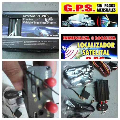 Localizador gps e alarme gsm com corte corrente e comando