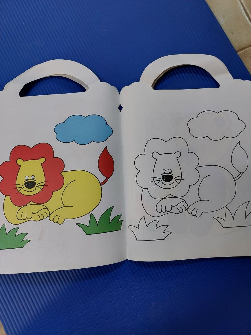 Livros para colorir e decalcar