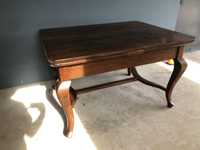 Piekny  zabytkowy (międzywojnie) duzy stol z litego drewna do salonu