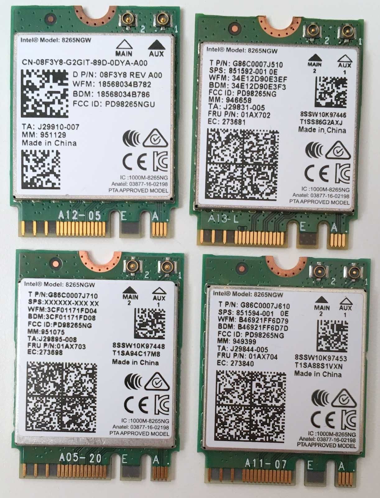 Wi-Fi Intel 9260 AC WiFi Антенна RP-SMA BE200 AX210 AX211 AX200 AX201