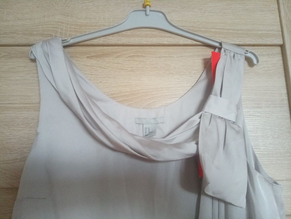 Szara sukienka bombka 40