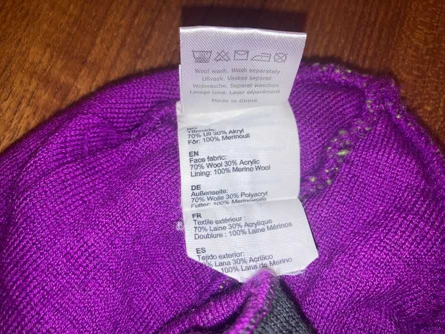 BERGANS OF NORWAY czapka zimowa wełna merynosa rozm. uniwersalny