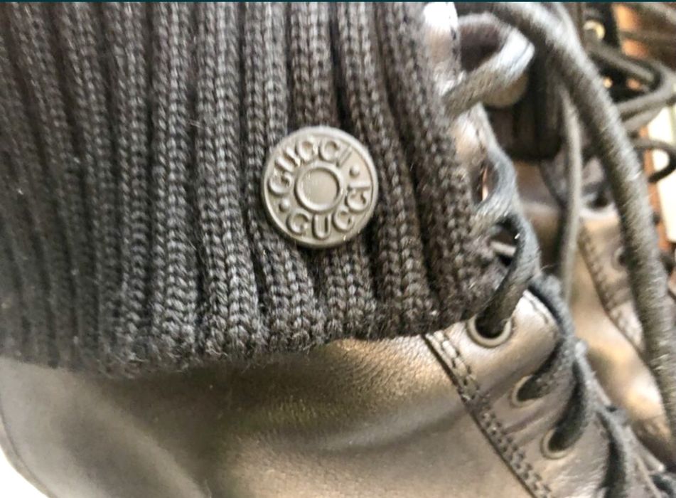 Botki GUCCI 37,5 skórzane oryginał