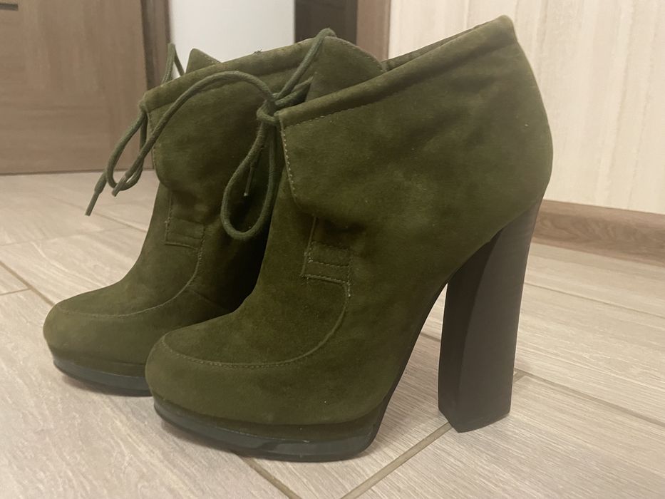 Ботильоны на высоком каблуке ЭКО