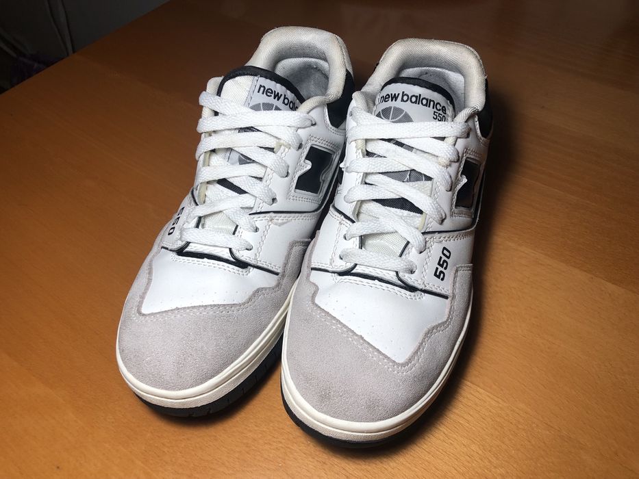 New Balance 550 Sea Salt Black