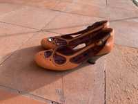Sapatos fly laranja, tamanho 35