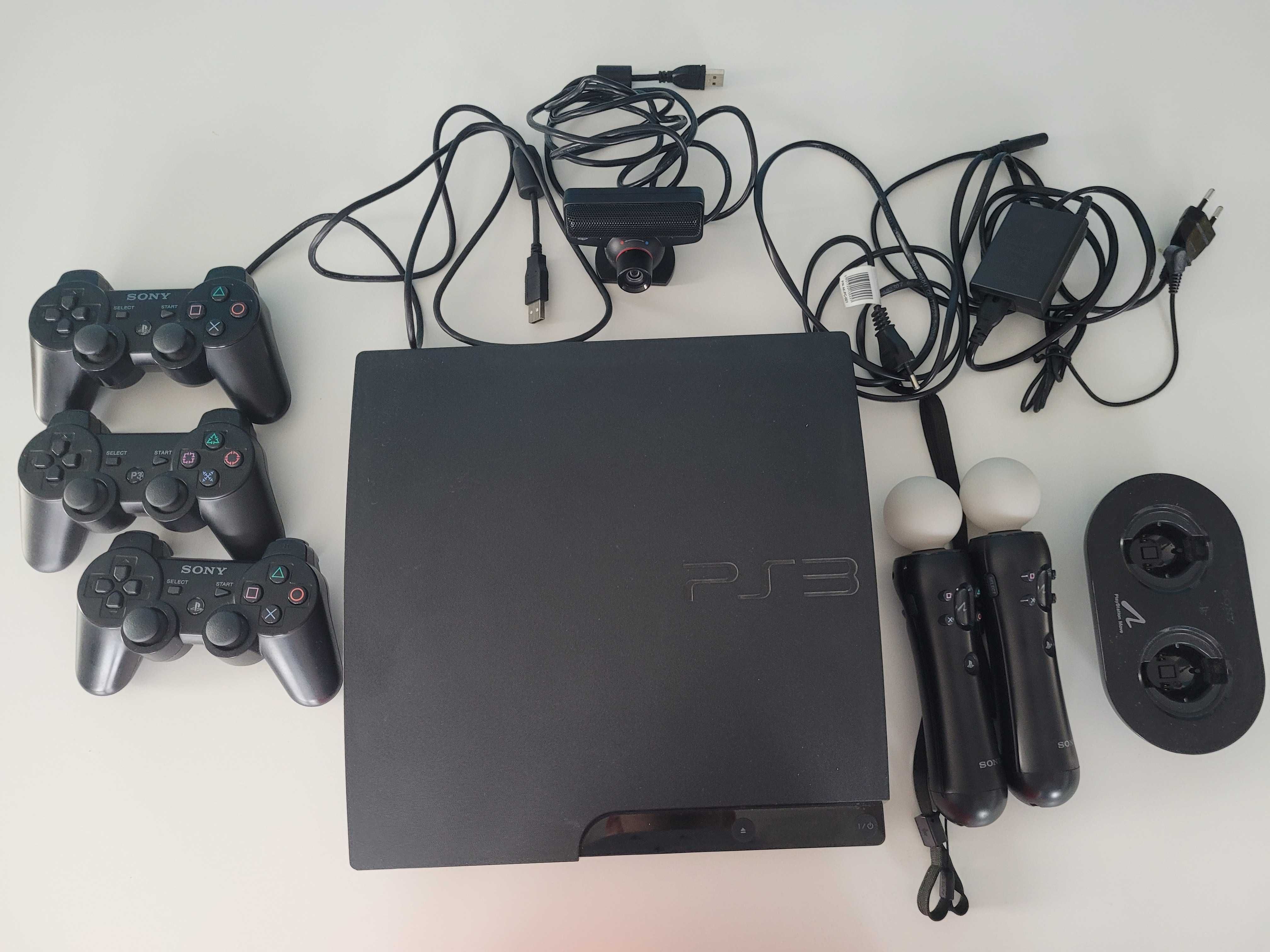 Konsola PlayStation 3 + PS3 MOVE + ponad 30 gier