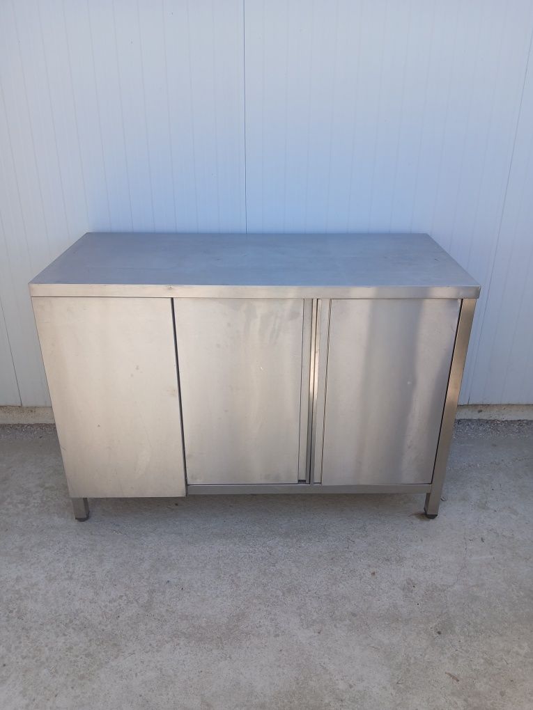 Bancada armário prateleiras inox restauração ler descrição entrega