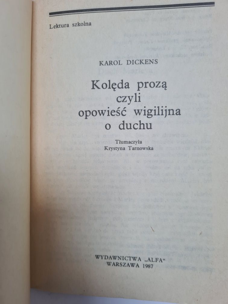 Kolęda prozą czyli opowieść wigilijna o duchu - Karol Dickens