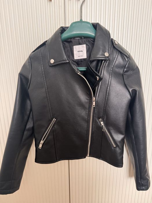 Куртка шкіряна косуха для дівчинки