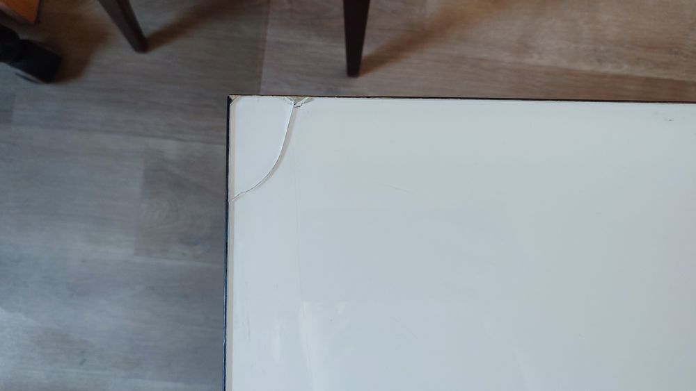 Stolik kawowy czarno-biały