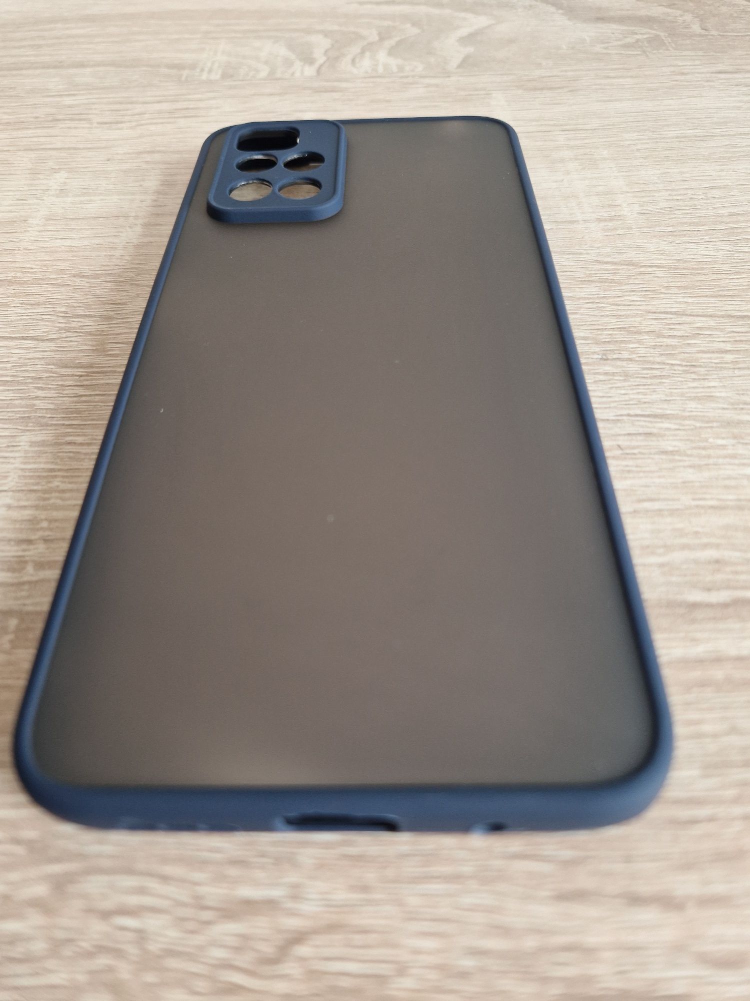 Etui Vennus Color Button Bumper do Xiaomi Redmi 10 Granatowy