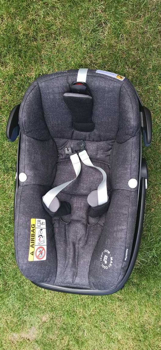 MAXI-COSI Pebble Plus + Pearl Smart + baza Isofix ZESTAW 3w1