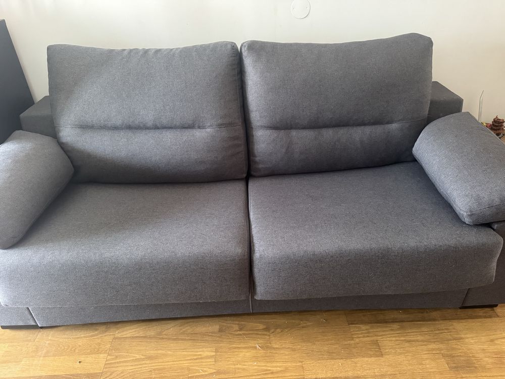 Sofá cama NELLY 3 lugares cinza claro