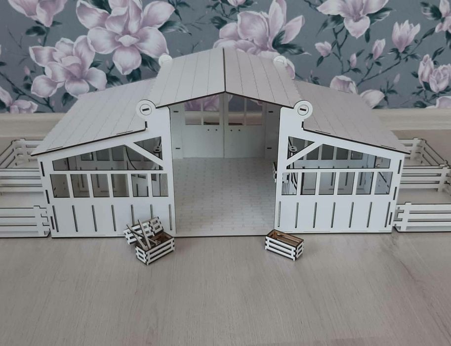 Конюшня шляйх, загін для коників, конюшня для лошадей Schleich