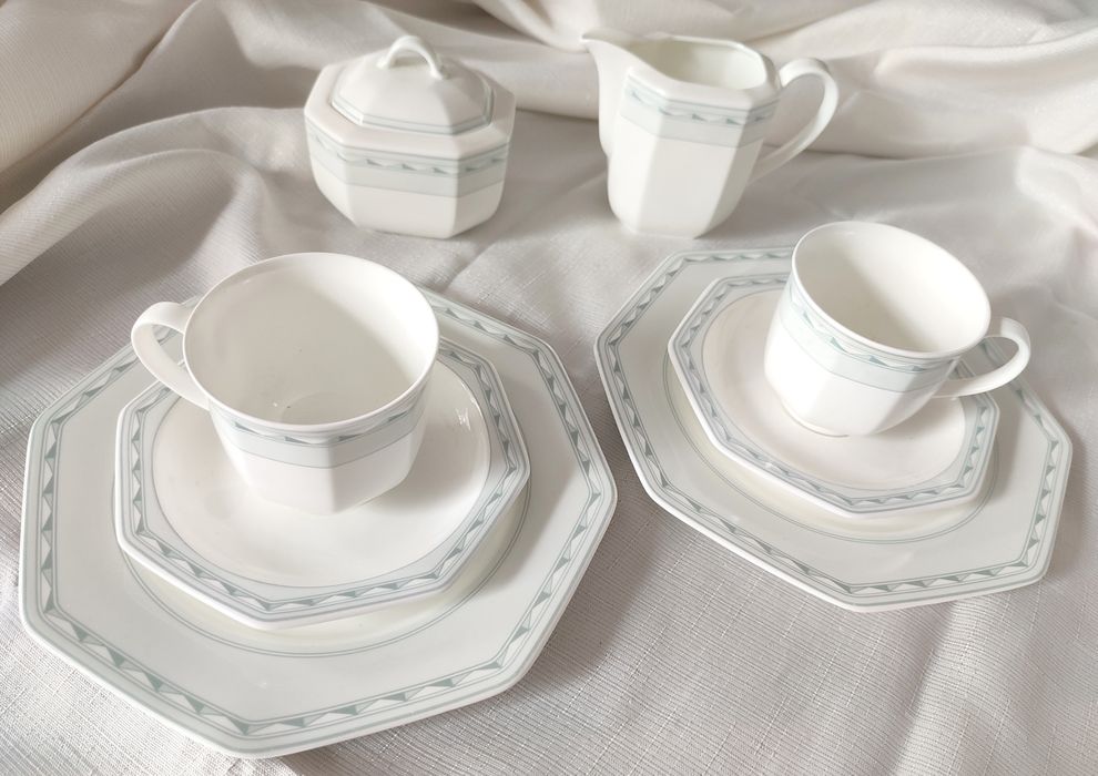 heinrich villeroy & boch bone china filiżanki zestaw