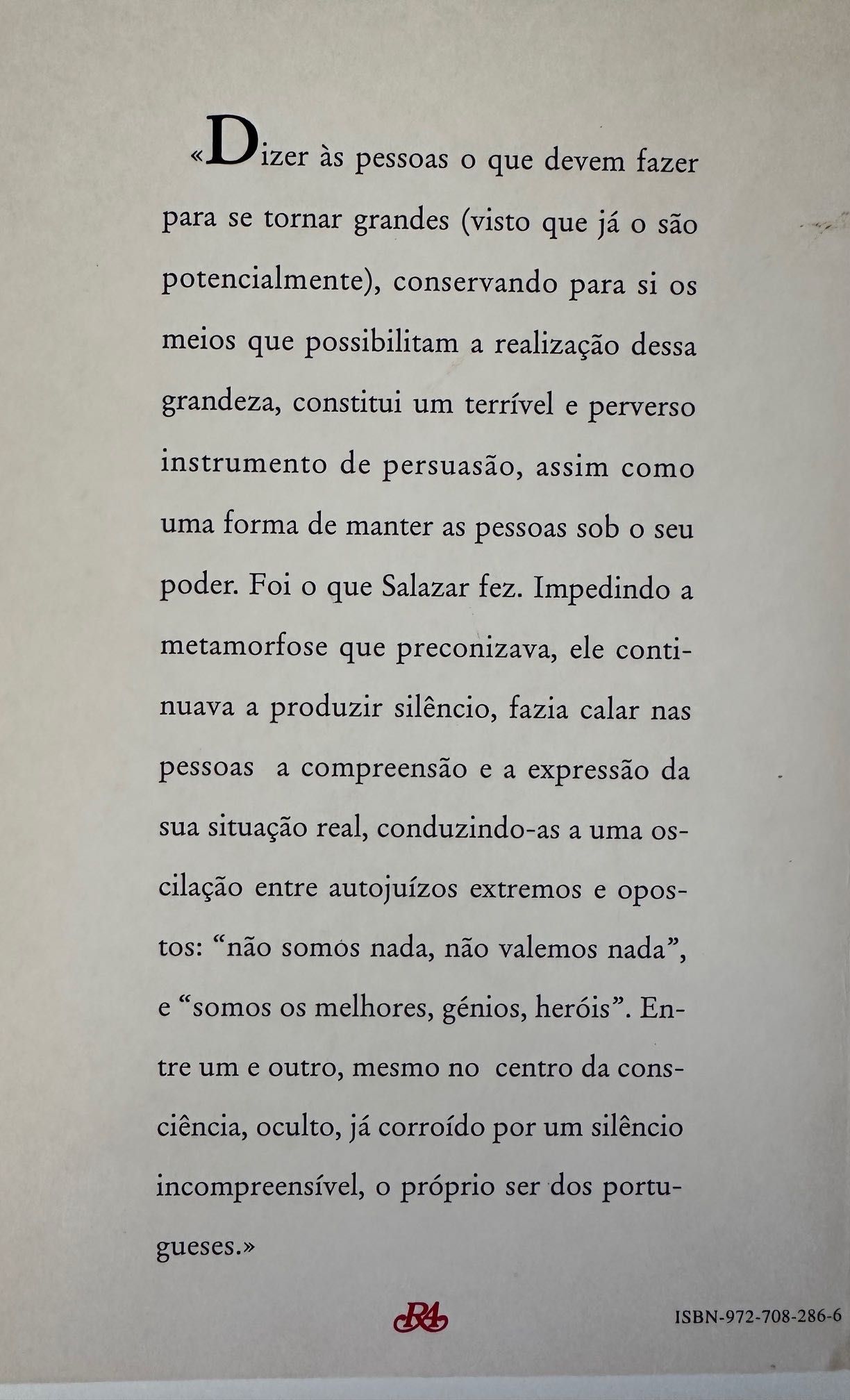 Salazar: A Retórica da Invisibilidade - José Gil - 1995