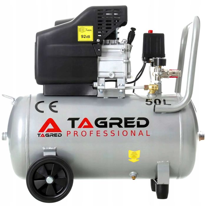 NOWY Kompresor 50L Olejowy Samochodowy Sprężarka Powietrza Mocny FV
