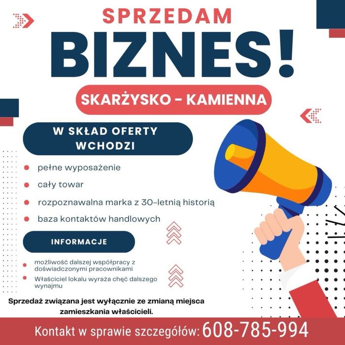 Sprzedam sklep z 30 letnim doświadczeniem.
