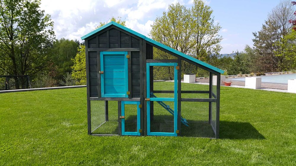 Piękny kolorowy kurnik CHIC