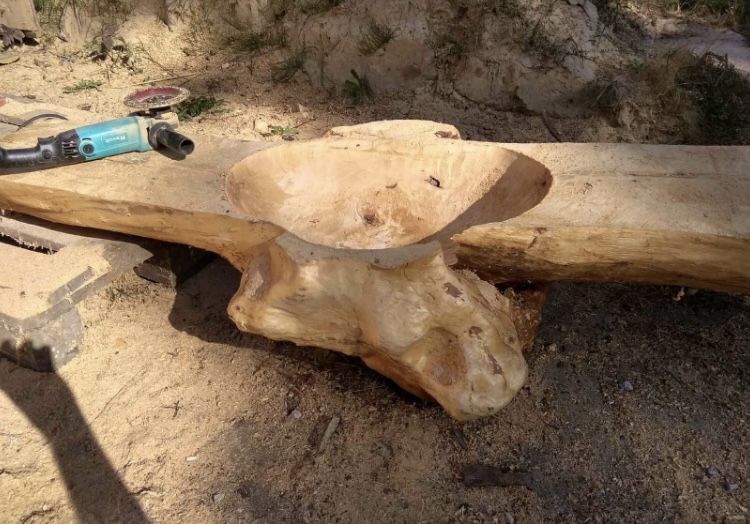 Ремонт фасадов мебели дверей мойка из дерева раковина мийка з дерева