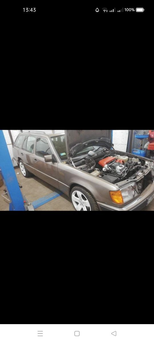 Mocowanie wózka Belki z osią Mercedes W124 ! Gruba blacha ocynk !