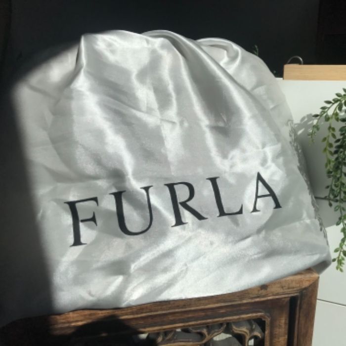 FURLA, duża, beżowa torba damska