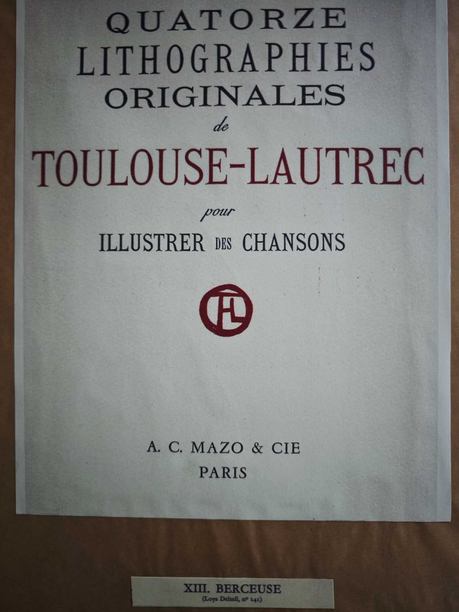 Henri de Toulouse-Lautrec Oceano Nox /Nuit en Mer orginalna litografia